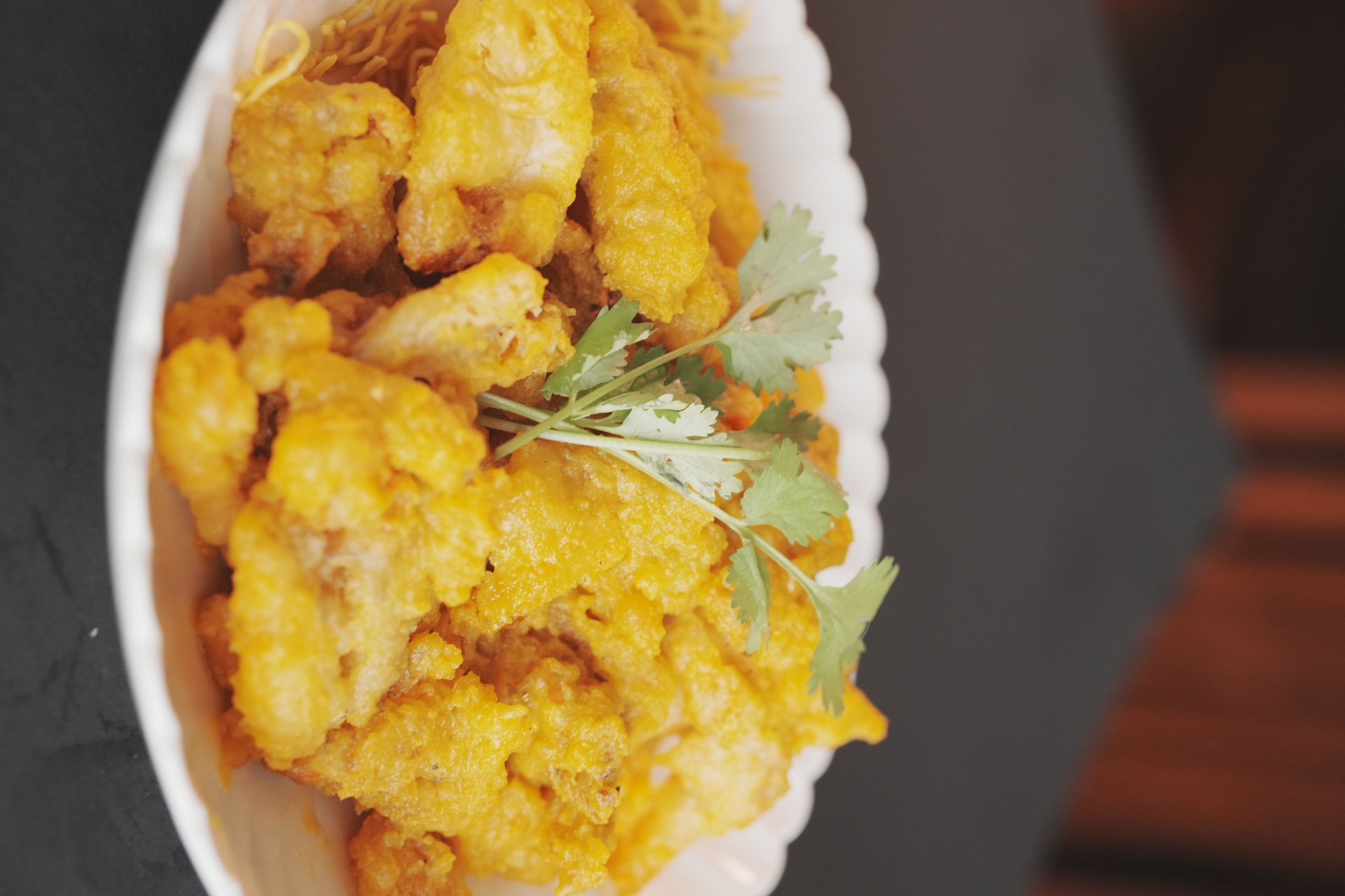 Crispy Soft Shell Crab — Salty Egg Sauce
